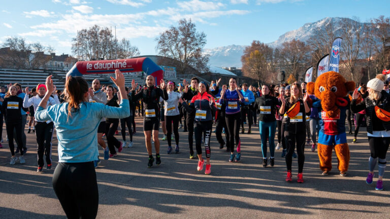 Échauffement du Téléthon de Grenoble